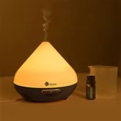 Taotronics TT-AD002 sötétbarna fa mintázatú ultrahangos illóolaj párásító LED fénnyel #01