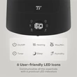 Taotronics TT-AH007 fekete ultrahangos párásító #01