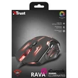 Trust GXT 108 Rava Illuminated USB fekete gamer egér #04