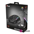 Trust GXT 165 Celox RGB fekete gamer egér #06