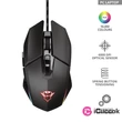 Trust GXT 950 Idon Illuminated RGB fekete gamer egér #01