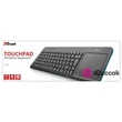 Trust Veza multimédiás fekete vezeték nélküli érintőpados billentyűzet #02