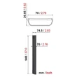 Vogels CABLE8BK fekete kábelelrejtő #01