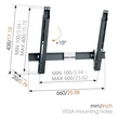 Vogels THIN515 40"-65" VESA 600x400 dönthető fali konzol #02