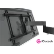 Vogels W53080 40"-65" VESA 600x400 dönthető és forgatható fekete fali konzol #04
