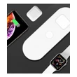 Extreme Qi univerzális vezeték nélküli töltő állomás - 15W - Extreme WR-13 Wireless Charger 3in1 - Qi eszköz/Apple iWatch/TWS Airpods - fehér
