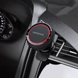 Borofone univerzális szellőzőrácsba illeszthető mágneses PDA/GSM autós tartó - Borofone BH12 Air Outlet Magnetic In-Car Holder - fekete/piros
