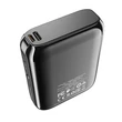 Univerzális hordozható, asztali akkumulátor töltő - Borofone BJ1 Power Bank - USB+Type-C+MicroUSB - 10.000 mAh - fekete