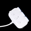 HOCO 3x szivargyújtó töltő elosztó + 2x USB csatlakozó 55 cm-es vezetékkel - 5V/3.1A - 15,5W - HOCO C1 - fehér