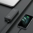 Univerzális hordozható, asztali akkumulátor töltő - HOCO J45 Pro Power Bank - 2xUSB+Type-C+Lightning +MicroUSB+PD+QC3.0 - 10.000 mAh - fekete