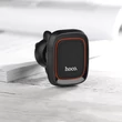 Univerzális szellőzőrácsba illeszthető mágneses PDA/GSM autós tartó - HOCO CA23 Lotto Series Magnetic Air Outlet Holder - fekete