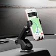 Univerzális műszerfalra/szélvédőre helyezhető PDA/GSM autós tartó - HOCO CA26 Kingcrab Vehicle Mounted - fekete/piros