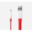 USB - USB Type-C gyári adat- és töltőkábel 100 cm-es lapos vezetékkel - OnePlus Dash and Warp Charge 30 Flat - red (ECO csomagolás)