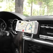Univerzális szellőzőrácsba illeszthető PDA/GSM autós tartó 3,5-6" méretű készülékekhez - HOCO CA38 Air Outlet In-Car Holder - fekete