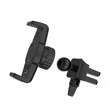 Univerzális szellőzőrácsba illeszthető PDA/GSM autós tartó 3,5-6" méretű készülékekhez - HOCO CA38 Air Outlet In-Car Holder - fekete