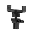 Univerzális szellőzőrácsba illeszthető PDA/GSM autós tartó 3,5-6" méretű készülékekhez - HOCO CA38 Air Outlet In-Car Holder - fekete