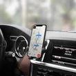 Univerzális szellőzőrácsba illeszthető PDA/GSM autós tartó - HOCO CA51 Air Outlet Gravity In-Car Holder - fekete