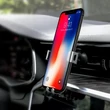 Univerzális szellőzőrácsba illeszthető PDA/GSM autós tartó 3,5-6" méretű készülékekhez - HOCO CA56 Metal In-Car Holder - fekete