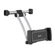 HOCO univerzális fejtámlára szerelhető telefon/tablet autós tartó 4 - 10,5" méretű készülékekhez - HOCO CA62 Backrest In-car Holder - fekete/ezüst