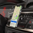 Univerzális szellőzőrácsba illeszthető mágneses PDA/GSM autós tartó - HOCO CA81 Ligue Magnetic Holder - fekete