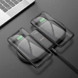 HOCO Qi univerzális vezeték nélküli töltő állomás - 5V/3A - HOCO CW23 Dual 2in1 Wireless Charger - fekete - Qi szabványos