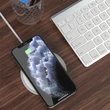HOCO Qi univerzális vezeték nélküli töltő állomás - 15W - HOCO CW26 Wireless Fast Charger - fehér - Qi szabványos