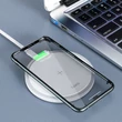 HOCO Qi univerzális vezeték nélküli töltő állomás - 15W - HOCO CW26 Wireless Fast Charger - fehér - Qi szabványos