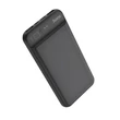Univerzális hordozható, asztali akkumulátor töltő - HOCO J52 Power Bank - 2xUSB+microUSB+Type-C - 10.000 mAh - fekete