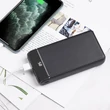 Univerzális hordozható, asztali akkumulátor töltő - HOCO J59A Power Bank - 2xUSB + Type-C + micro USB + Lightning - 20.000 mAh - fekete