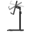 HOCO univerzális asztali telefon/tablet tartó 4,7-10" méretű készülékhez - HOCO PH27 Stable Telescopic Desktop Stand - fekete