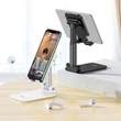 HOCO univerzális asztali telefon/tablet tartó 4,7-10" méretű készülékhez - HOCO PH29A Compatible Folding Desktop Stand - fekete