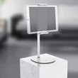 HOCO univerzális asztali telefon/tablet tartó 4,7-10" méretű készülékhez - HOCO PH31 Metal Table Stand - fehér/ezüst