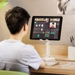 HOCO univerzális asztali telefon/tablet tartó 4,7-13" méretű készülékhez - HOCO PH34 Folding Desktop Stand - fehér