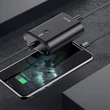 Univerzális hordozható, asztali akkumulátor töltő - HOCO Q3 Power Bank - USB+Type-C+PD3.0+QC3.0 - 10.000 mAh - fekete