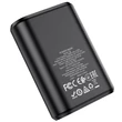 Univerzális hordozható, asztali akkumulátor töltő - HOCO Q3 Power Bank - USB+Type-C+PD3.0+QC3.0 - 10.000 mAh - fekete