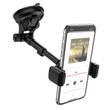 Univerzális műszerfalra/szélvédőre helyezhető PDA/GSM autós tartó - HOCO S12 Lite Car Holder - fekete