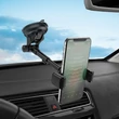 Univerzális műszerfalra/szélvédőre helyezhető PDA/GSM autós tartó - HOCO S12 Lite Car Holder - fekete