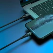 Apple iPhone Lightning USB töltő- és adatkábel 1,2 m-es vezetékkel - HOCO U93 Lightning Charging and Data Cable - 2.4A - fekete