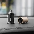 HOCO 2xUSB szivargyújtós töltő adapter - 5V/3,1A - HOCO Z30 Fast Charge - fekete