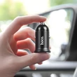 HOCO 2xUSB szivargyújtós töltő adapter - 5V/3,1A - HOCO Z30 Fast Charge - fekete