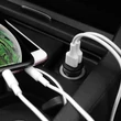 HOCO 2xUSB szivargyújtós töltő adapter - 5V/3,1A - HOCO Z30 Fast Charge - fekete
