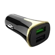 Apple iPhone Lightning szivargyújtós töltő adapter + lightning adatkábel - 5V/3,4A - HOCO Z31 QC3.0 - fekete