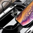 Apple iPhone Lightning szivargyújtós töltő adapter + lightning adatkábel - 5V/3,4A - HOCO Z31 QC3.0 - fekete