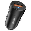 HOCO USB szivargyújtós töltő adapter - 5V/4.0A - HOCO Z32A Mini Metal Super Fast Charger QC3.0 - fekete