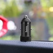 HOCO USB szivargyújtós töltő adapter - 5V/4.0A - HOCO Z32A Mini Metal Super Fast Charger QC3.0 - fekete