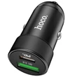HOCO USB + Type-C szivargyújtós töltő adapter - 5V/4A - HOCO Z32B PD20W + QC3.0 Car Charger - fekete