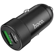 HOCO USB + Type-C szivargyújtós töltő adapter - 5V/4A - HOCO Z32B PD20W + QC3.0 Car Charger - fekete