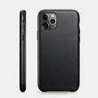 iGlass Leather Case bőrtok - iPhone 11 Pro - fekete