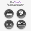 iGlass Privacy Pro üvegfólia - iPhone 12 Pro Max - fekete
