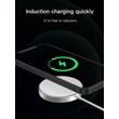 Devia Qi univerzális mágneses vezeték nélküli töltő állomás - 5V/3A - Devia Smart MagSafe Magnetic Wireless Charger - white/silver - Qi szabványos